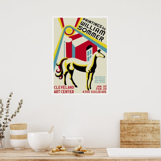 Poster L'exposition William Sommer (Cuisine)