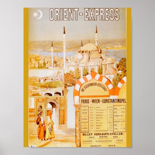 Poster L'Express d'Orient de Paris (Devant)