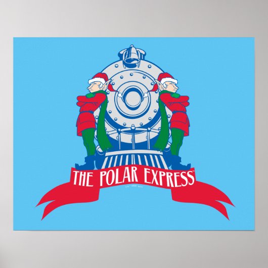 Poster L'Express polaire | Elfes debout En Train (Devant)