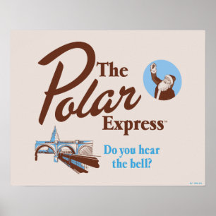 Poster L'Express polaire "Entendez-Vous La Cloche" Retr