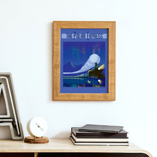 Poster L'Express polaire   Northern Lights Vintage voyage