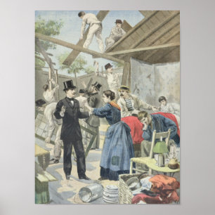 Poster L'expulsion des pauvres des taudis