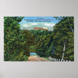 Poster L'Eyrie, John D Rockefeller Jr Accueil