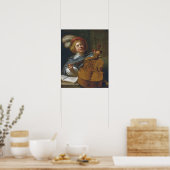 Poster Leyster - Joueur Cello (Cuisine)