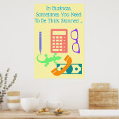 Poster Lézard au travail (Cuisine)