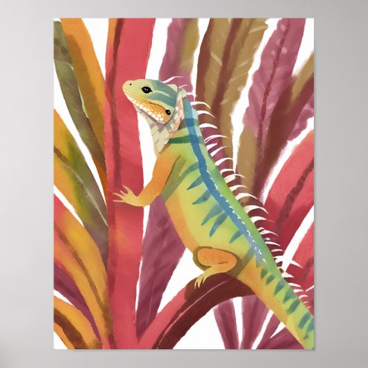Poster Lézard des caraïbes (Devant)