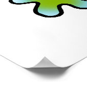 Poster Lézard drôle et coloré (Coin)