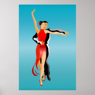 Poster LG. Rumba Dancers Dance Series