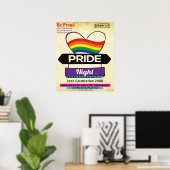 Poster LGBT Be Fier Party (Bureau à domicile)