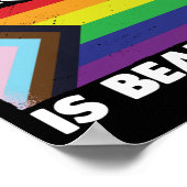 Poster LGBT Gay pride Mois Chaque Couleur D'Amour Est (Coin)