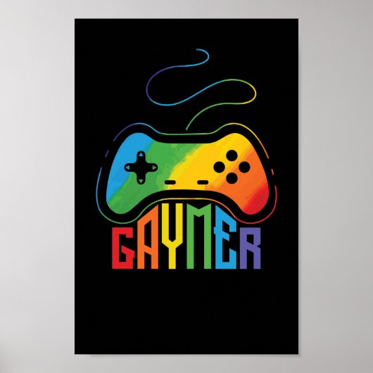 Poster LGBT homo gaymer (Devant)