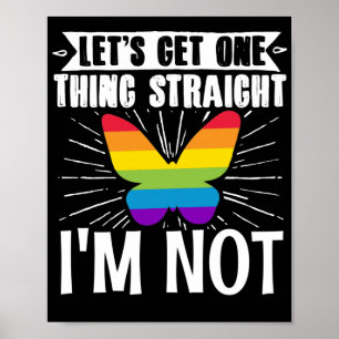 Poster LGBT Lesbian Gay Pride Lets Get One Thing