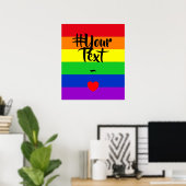 Poster #LGBT #love #pride #gay #lesbiennes #freedom #para (Bureau à domicile)