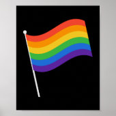 Poster LGBT+pride. drapeau arc-en-ciel (Devant)