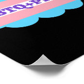 Poster LGBT+Pride. Gay- amour arc-en-ciel. (Coin)