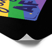 Poster LGBT+pride. queer, gay love.Gay AF (Coin)