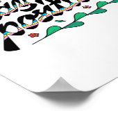 Poster LGBT+Pride. Reste positif. (Coin)