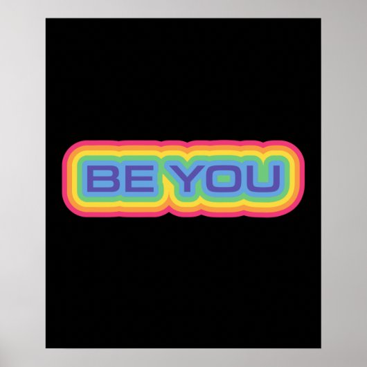 Poster LGBT+pride. Sois toi. (Devant)