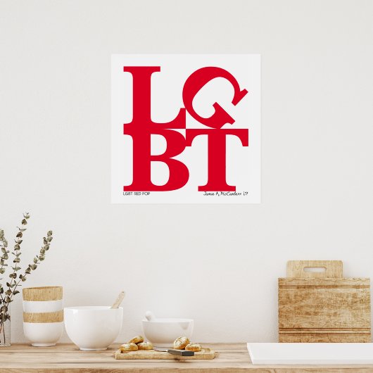 Poster LGBT Red Pop (Cuisine)