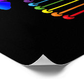 Poster LGBTQ DNA Rainbow Flag Butterfly Gay Pride Month L (Coin)