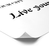 Poster LGBTQ Happy Pride : Tournesol en couleur Drapeau H (Coin)