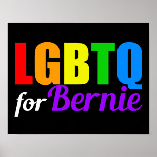 Poster LGBTQ pour Bernie Sanders 2020