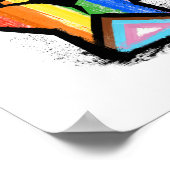 POSTER LGBTQ PROGRESS PRIDE FIST (Coin)