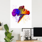 Poster LGBTQIA+ Soutien de la fierté Sensibilisation (Bureau à domicile)