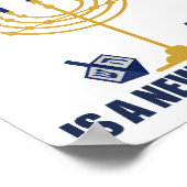 Poster L'Hanoukka politique juive anti-Trump drôle (Coin)