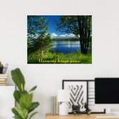 Poster L'harmonie apporte la paix (Bureau à domicile)
