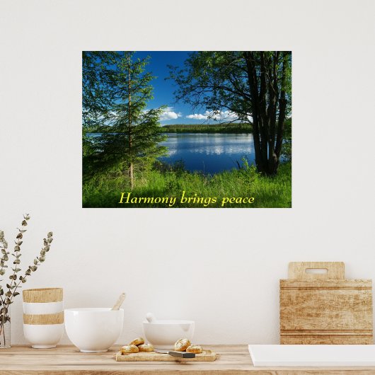 Poster L'harmonie apporte la paix (Cuisine)