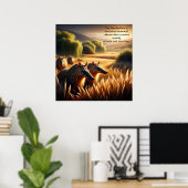 Poster L'harmonie d'Aardvark dans la nature (Bureau à domicile)