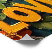 Poster L'harmonie de la nature : l'ourson bourdonne (Coin)