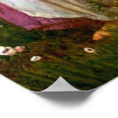 Poster Lhassa Apso 4 - Fleurs à vent (Coin)