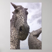 Poster L'Hélix, Les Kelpies, Falkirk - Visiter l'Écosse (Devant)