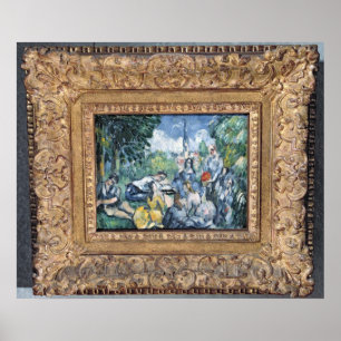 Poster L'herbe de sur de Dejeuner de Paul Cezanne  ,