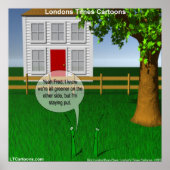 Poster L'Herbe Est Plus Verte Sur L'Autre Côté Drôle Post (Devant)