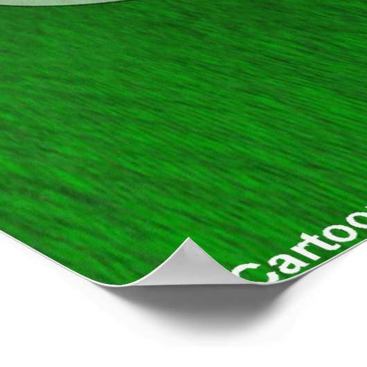 Poster L'Herbe Est Plus Verte Sur L'Autre Côté Drôle Post (Coin)