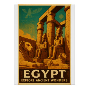 Poster L'héritage de Pharaon - Temple de Louxor"