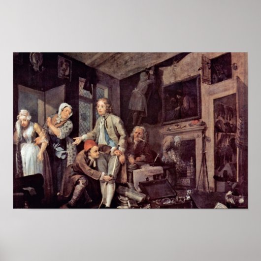 Poster L'héritage " Par Hogarth William (Devant)