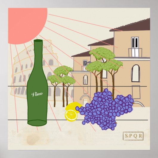 Poster L'heure de l'apéritif à Rome (Devant)