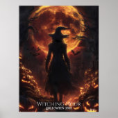 Poster L'Heure de Sorcellerie Halloween (Devant)