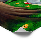 Poster L'heure du thé | Pépinière de Woodland | Souris et (Coin)