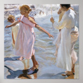 Poster L'heure d'un bain, Valence | Joaquín Sorolla (Devant)