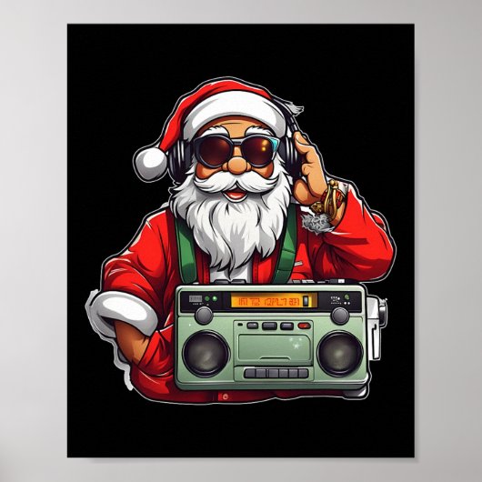 Poster L'Hip hop de Noël des années 90, Radio Père Noël B (Devant)