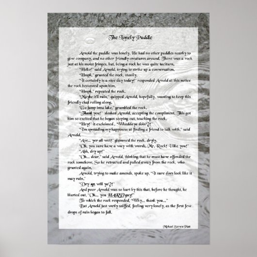 Poster L'histoire de l'affiche solitaire (Devant)