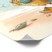 Poster L'histoire de l'art de la nurserie du caneton curi (Coin)