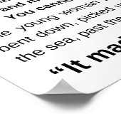 Poster L'histoire de Starfish, poème de Starfish (Coin)