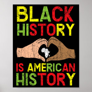 Poster L'histoire des Noirs est l'histoire afro-américain