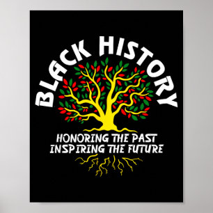 Poster L'histoire des Noirs Honorer le passé Inspirer l'a